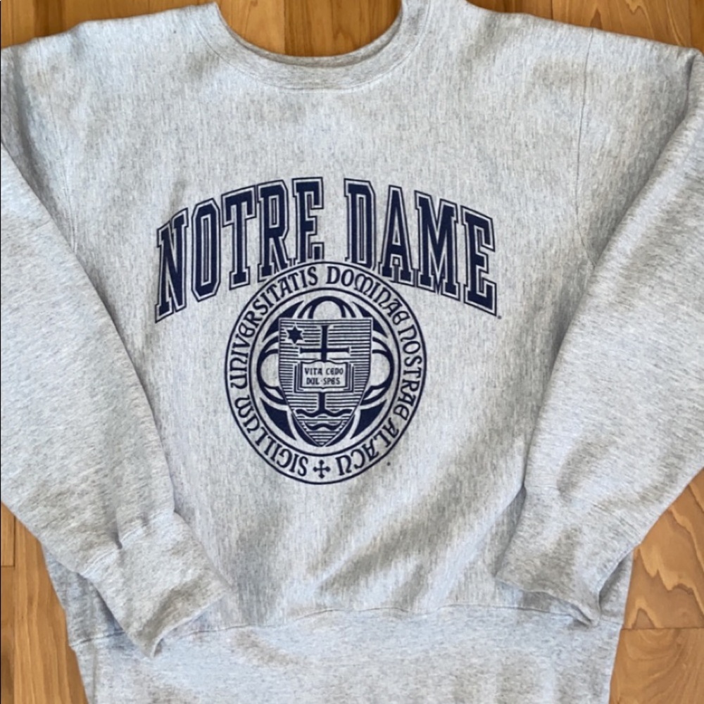 U of Notre Dame Hammes Gray Sweatshirt